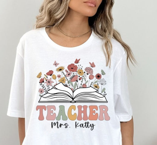 Personalized Teacher Tshirt